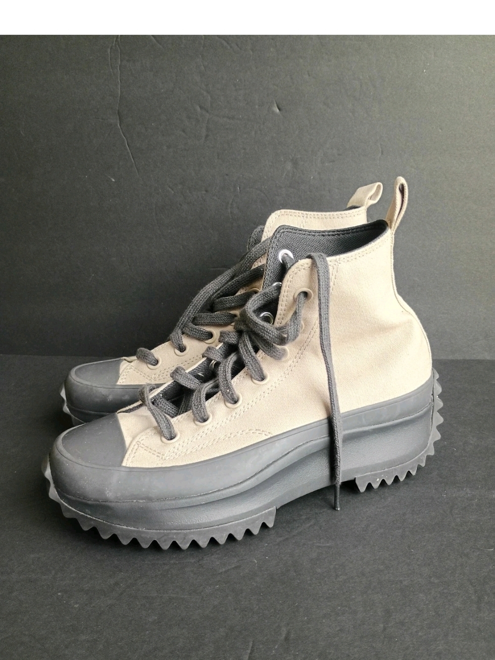 Converse Unisex Run Star Hike Hi A03922C Papyrus/Almost Black SzM5.5/ W7 "Read"